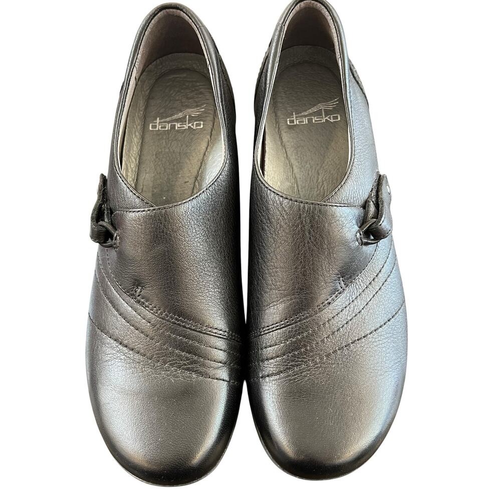 Dansko Leather Women’s EU 39/US 8 Black Comfort Shoes Slip On EUC